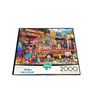 Buffalo Games Aimee Stewart Family Vacation Jigsaw Puzzle 2000 Piece Complete